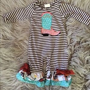 RicRac & Ruffles Boot Romper